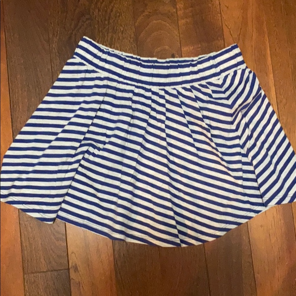 Striped H&M cotton Mini skirt